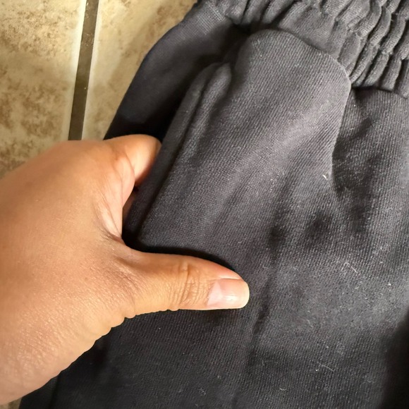 Quince Organic Heavyweight Fleece Boyfriend Sweatpants Black Size Small - Picture 3 of 8